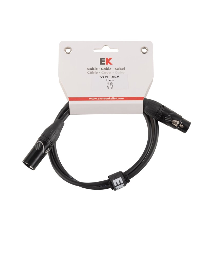 CABLE PARA MICRÓFONO EK XLR-XLR 3M