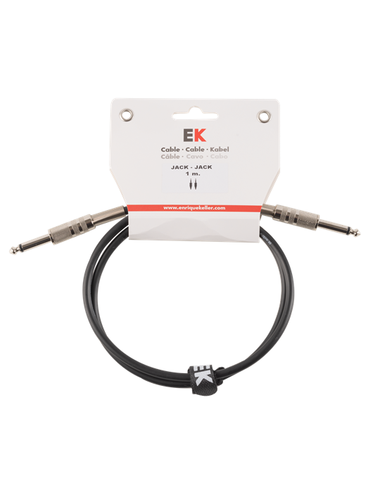 CABLE EK AUDIO JACK-JACK RECTOS PARA GUITARRA 1 M