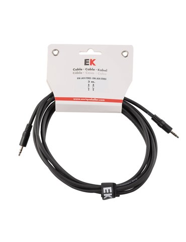 CABLE EK AUDIO MINI JACK STEREO - MINI JACK STEREO 3 M