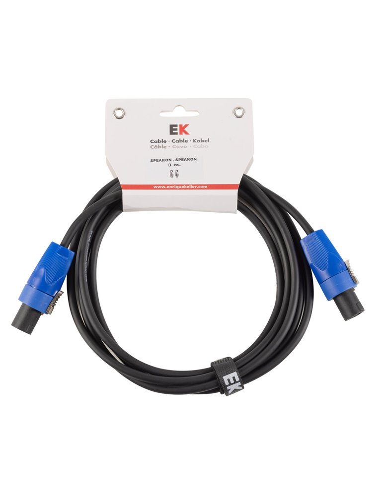 CABLE EK AUDIO PARA COLUMNAS SPEAKON-SPEAKON 3 M