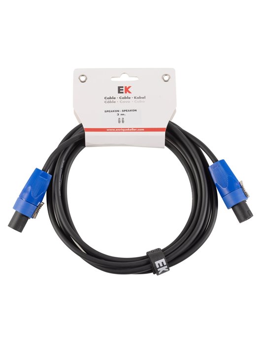 CABLE EK AUDIO PARA COLUMNAS SPEAKON-SPEAKON 3 M