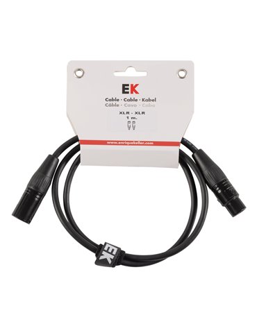 CABLE EK AUDIO NEUTRIK PARA MICRÓFONO XLR/XLR 1 M
