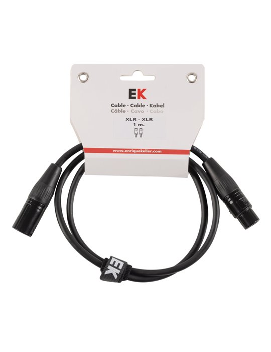 CABLE EK AUDIO NEUTRIK PARA MICRÓFONO XLR/XLR 1 M