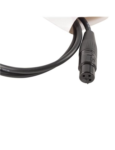 CABLE EK AUDIO NEUTRIK PARA MICRÓFONO XLR/XLR 1 M 2