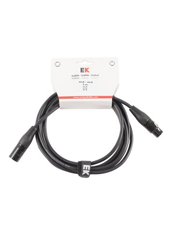 CABLE EK AUDIO NEUTRIK PARA MICRÓFONO XLR/XLR 3 M