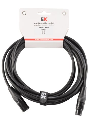 CABLE EK AUDIO NEUTRIK PARA MICRÓFONO XLR/XLR 6 M