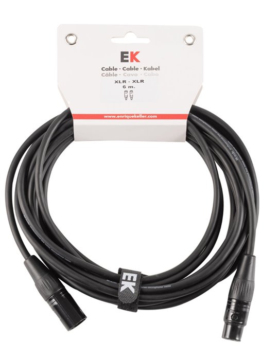 CABLE EK AUDIO NEUTRIK PARA MICRÓFONO XLR/XLR 6 M