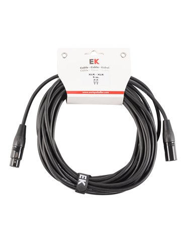 CABLE EK AUDIO NEUTRIK PARA MICRÓFONO XLR/XLR 9 M