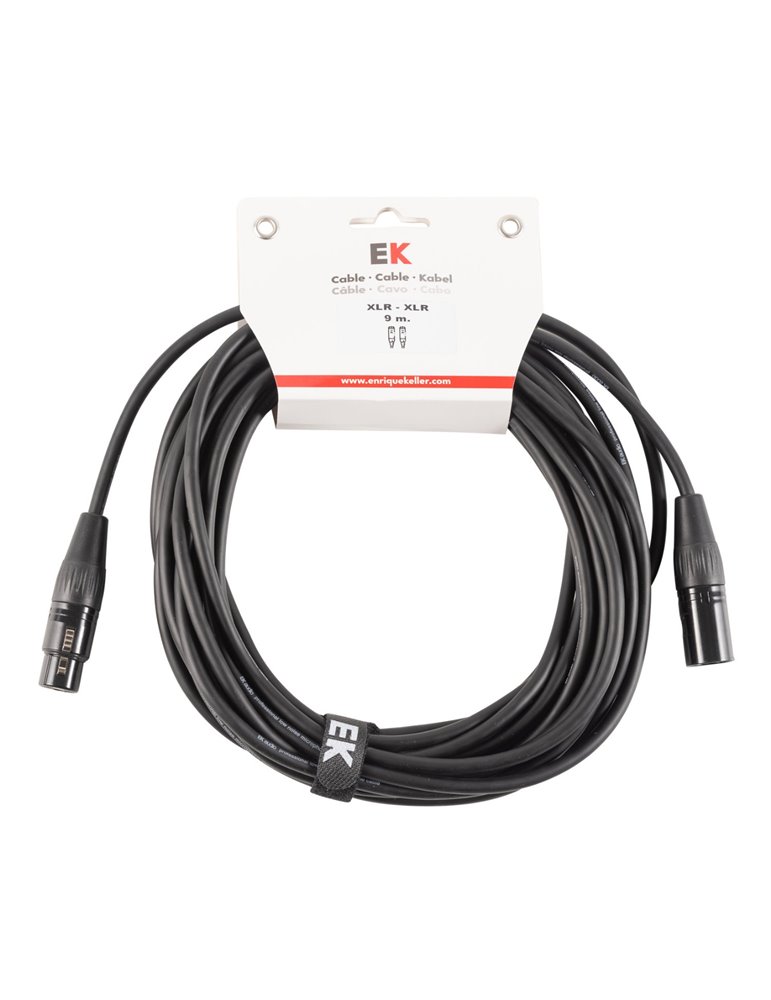 CABLE EK AUDIO NEUTRIK PARA MICRÓFONO XLR/XLR 9 M