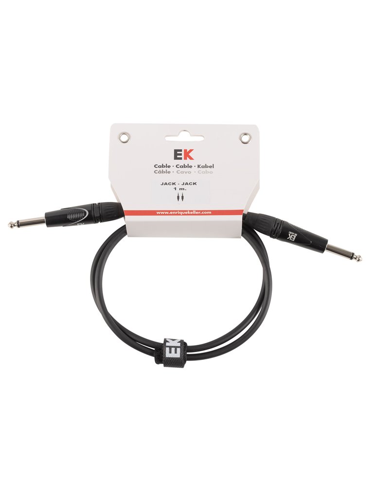 CABLE EK AUDIO PARA GUITARRA JACK-JACK 1 M