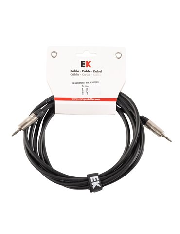 CABLE EK AUDIO MINI JACK STEREO - MINI JACK STEREO METÁLICO 3 M