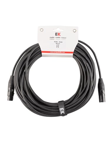 CABLE EK AUDIO PARA MICRÓFONO XLR - XLR 20 M