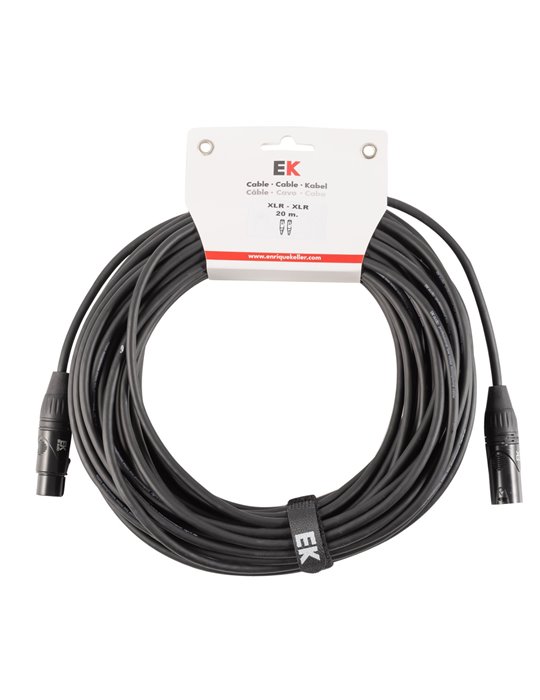 CABLE EK AUDIO PARA MICRÓFONO XLR - XLR 20 M