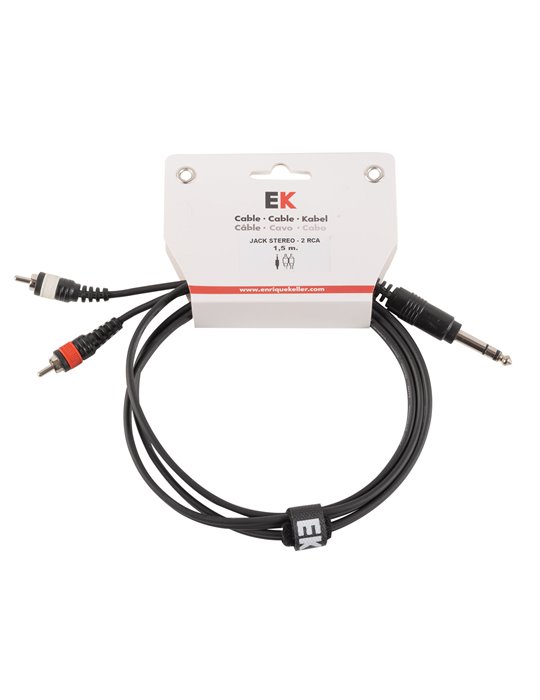 CABLE EK AUDIO JACK STEREO - RCA 1,5 M