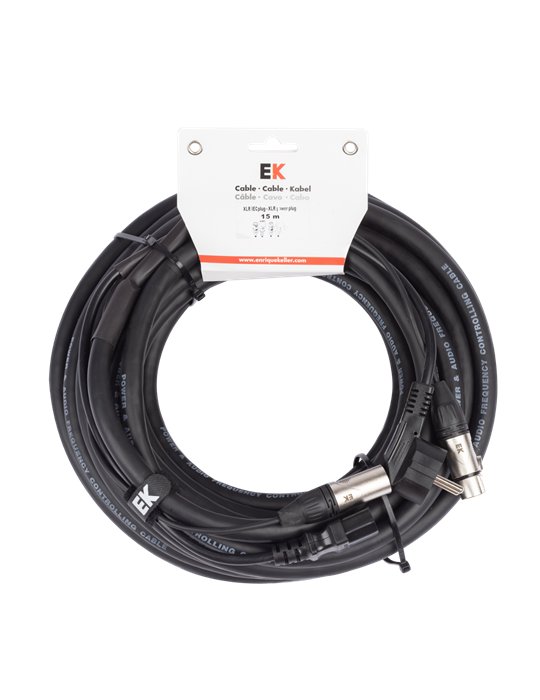 CABLE EK MIXTO AUDIO - ALIMENTACIÓN 15m