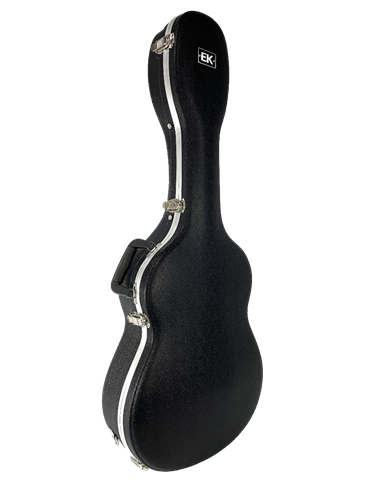ESTUCHE EK PARA GUITARRA CLÁSICA DE ABS Y CARBONO NEGRO