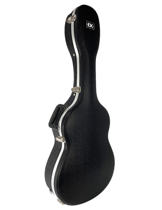 ESTUCHE EK PARA GUITARRA CLÁSICA DE ABS Y CARBONO NEGRO