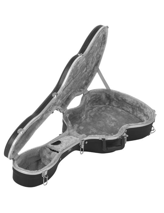 ESTUCHE EK PARA GUITARRA CLÁSICA DE ABS Y CARBONO NEGRO