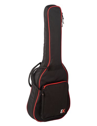 FUNDA EK PARA GUITARRA CLÁSICA CADETE 3/4 DE 10mm ROJA