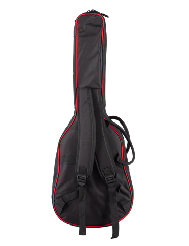 FUNDA EK PARA GUITARRA CLÁSICA CADETE 3/4 DE 10mm ROJA 2