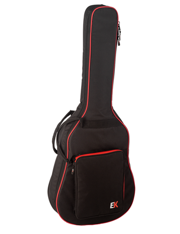 FUNDA EK PARA GUITARRA ACÚSTICA DE 10mm ROJA