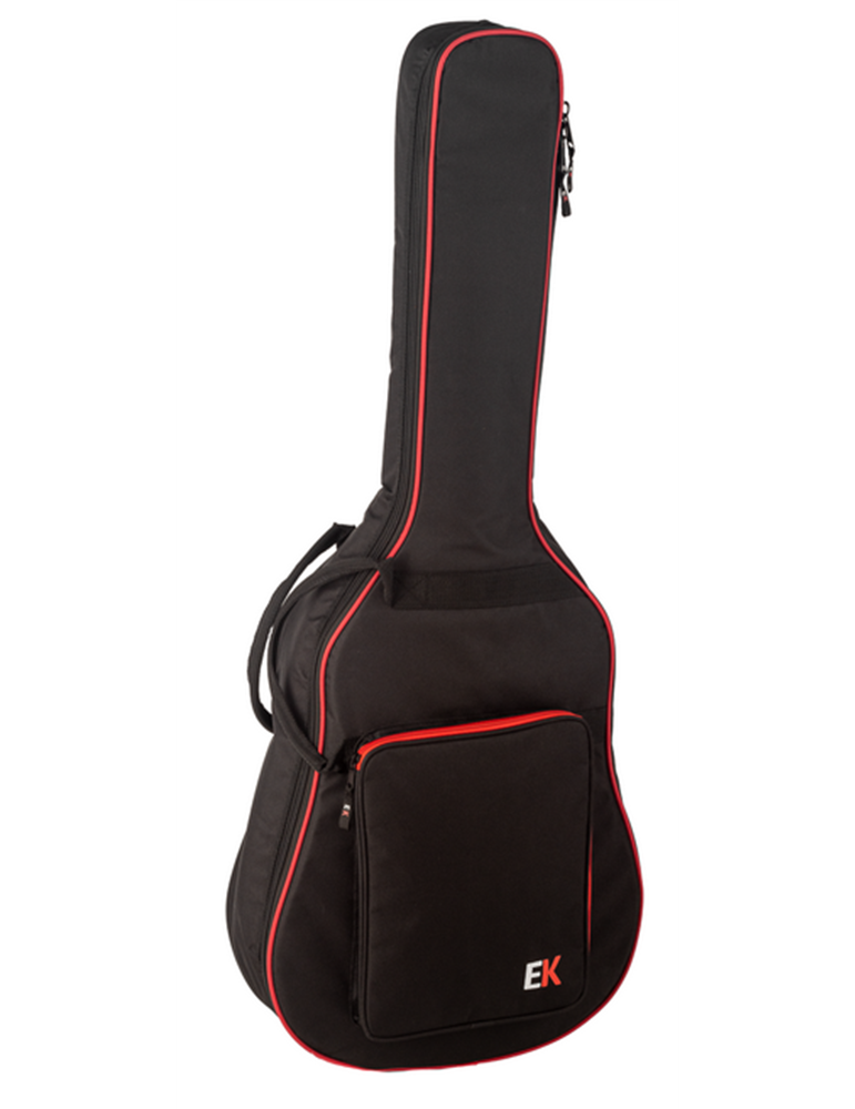 FUNDA EK PARA GUITARRA ACÚSTICA DE 10mm ROJA