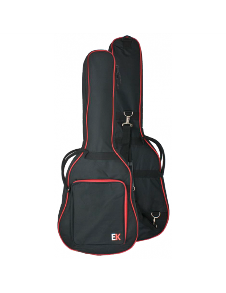 FUNDA EK PARA GUITARRA ACÚSTICA DE 15mm ROJA