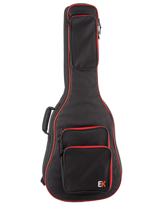 FUNDA EK PARA GUITARRA ACÚSTICA DE 30mm ROJA