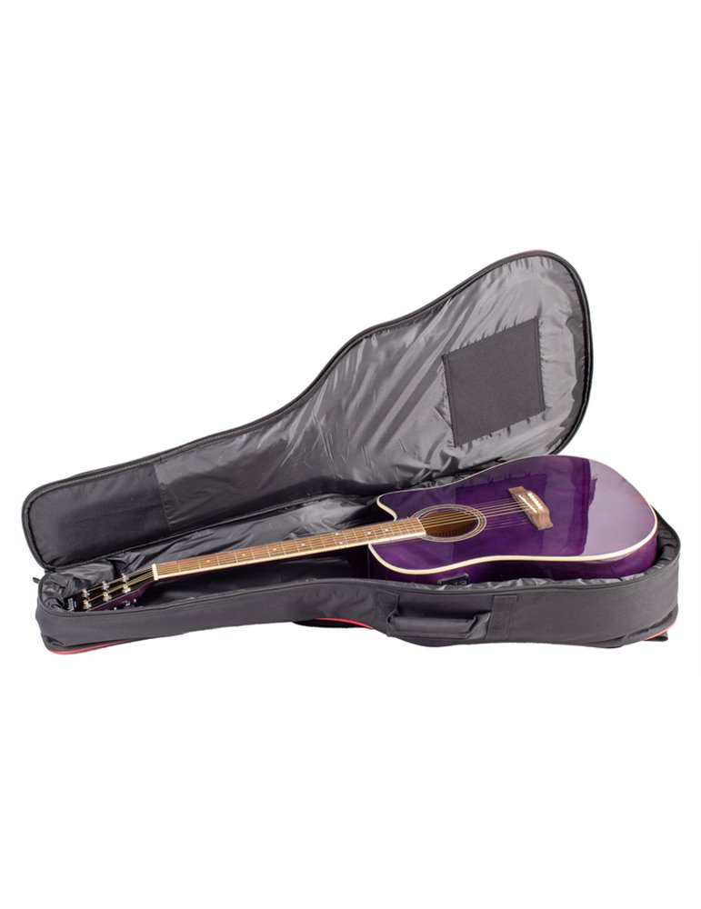 FUNDA EK PARA GUITARRA ACÚSTICA DE 30mm ROJA