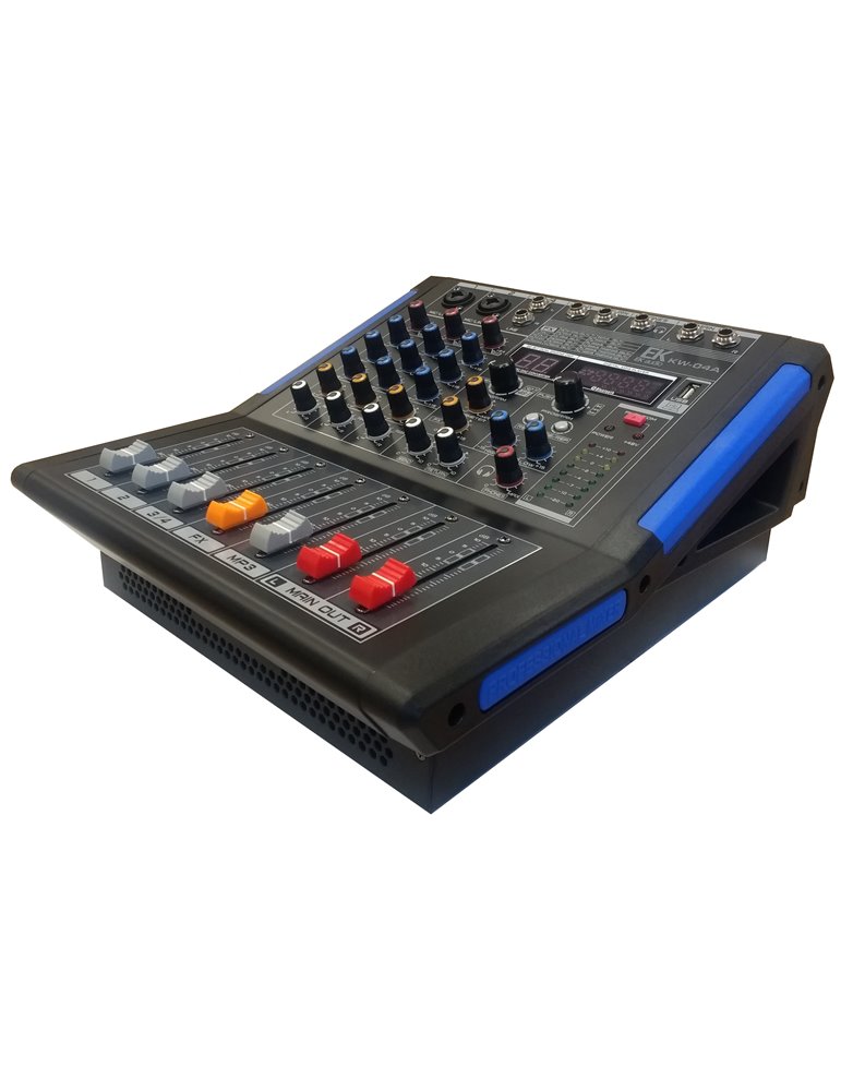 MESA DE MEZCLAS EK AUDIO AMPLIFICADA Y CON EFECTOS KW04A
