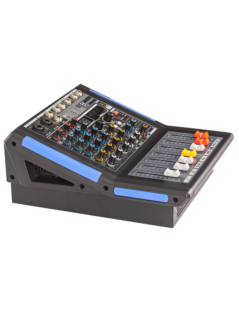 MESA DE MEZCLAS EK AUDIO AMPLIFICADA Y CON EFECTOS KW04A