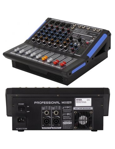 MESA DE MEZCLAS EK AUDIO AMPLIFICADA Y CON EFECTOS KW06A 2
