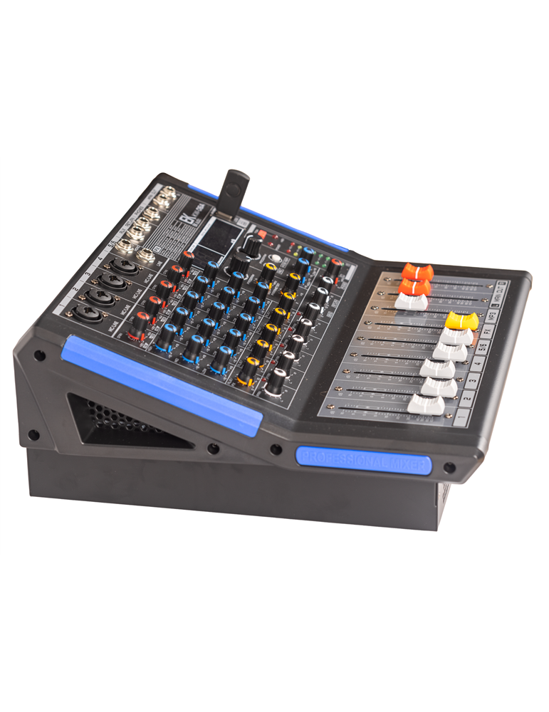 MESA DE MEZCLAS EK AUDIO AMPLIFICADA Y CON EFECTOS KW06A