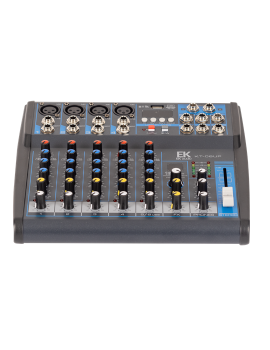 MESA DE MEZCLAS CON EFECTOS EK AUDIO KT04UP