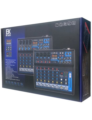 MESA DE MEZCLAS CON EFECTOS EK AUDIO KT08UP 2
