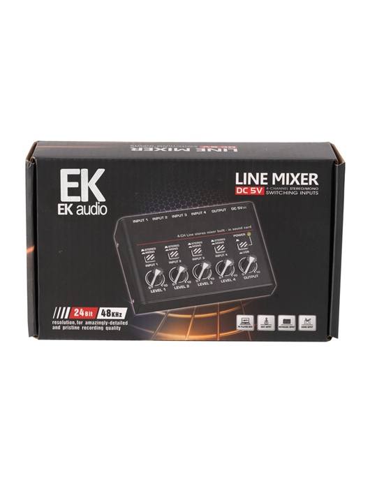 MEZCLADOR EK DE 4 CANALES ESTÉREO
