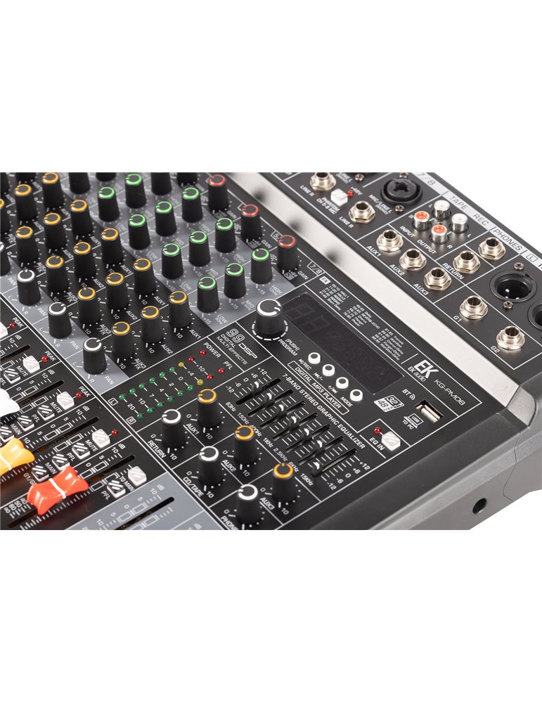 MESA EK DE 8 CANALES CON EFECTOS