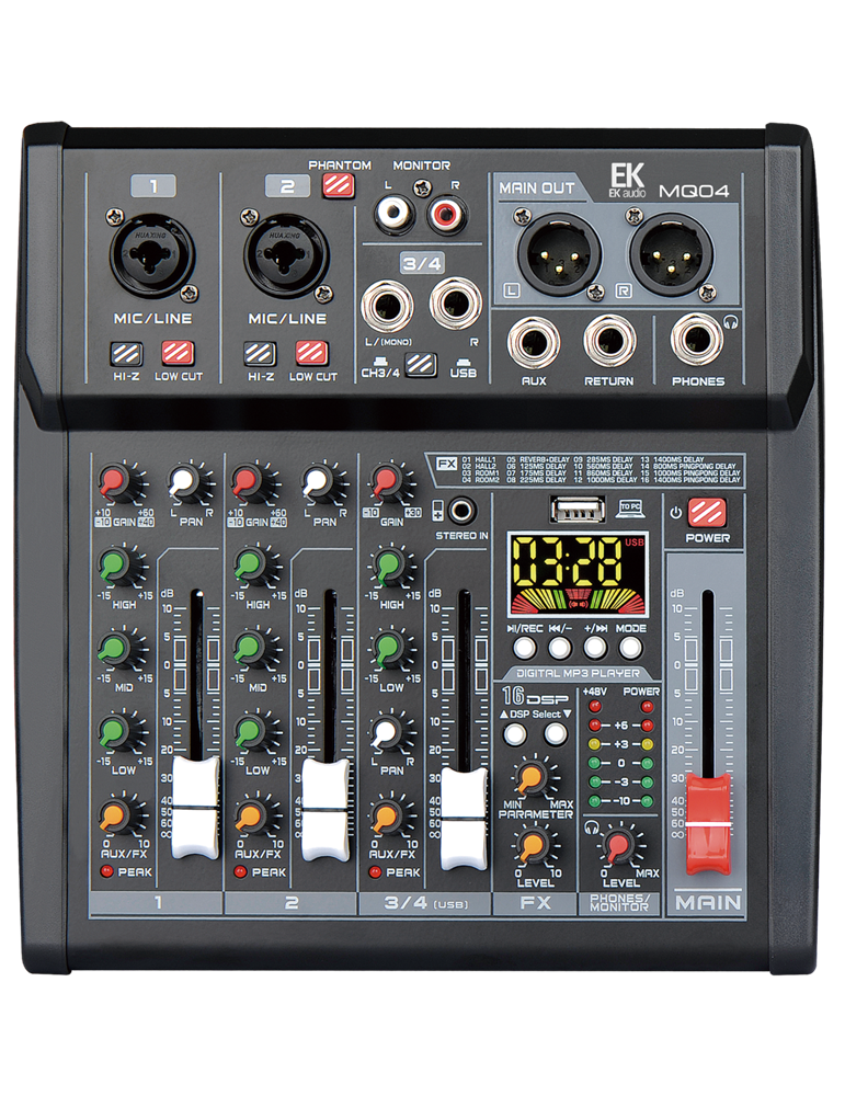 MESA DE MEZCLAS EK CON EFECTOS MQ