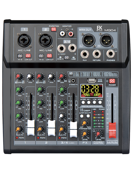 MESA DE MEZCLAS EK CON EFECTOS MQ