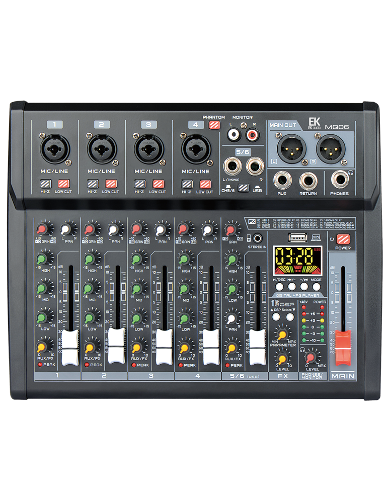 MESA DE MEZCLAS EK CON EFECTOS MQ