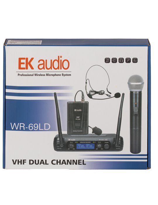 SISTEMA INALÁMBRICO DE SOLAPA EK VHF WR69LL