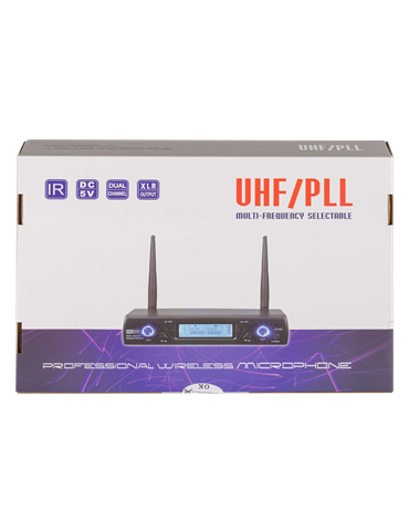 SISTEMA INALÁMBRICO DE DOS MICRÓFONOS EK CABEZA Y CABEZA EKWLCC