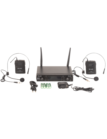 SISTEMA INALÁMBRICO DE DOS MICRÓFONOS EK CABEZA Y CABEZA EKWLCC 2