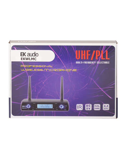 SISTEMA INALÁMBRICO DE DOS MICRÓFONOS EK MANO Y CABEZA EKWLMC