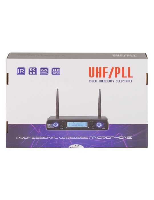 SISTEMA INALÁMBRICO DE DOS MICRÓFONOS EK MANO Y CABEZA EKWLMC