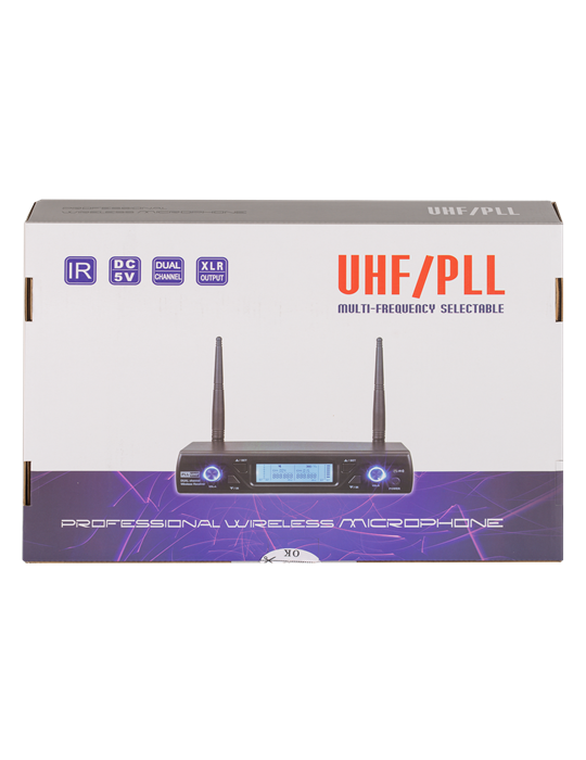 SISTEMA INALÁMBRICO DE DOS MICRÓFONOS EK DE MANO EKWLMM