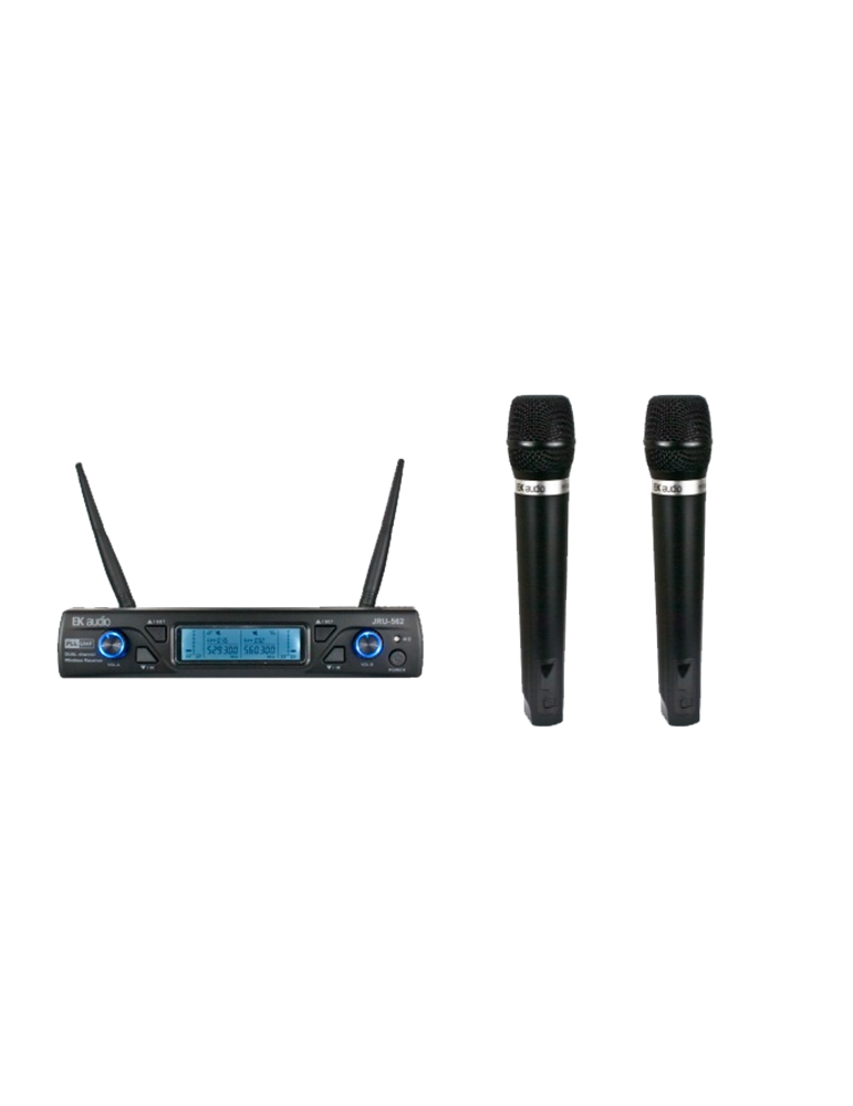 SISTEMA INALÁMBRICO DE DOS MICRÓFONOS EK DE MANO EKWLMM