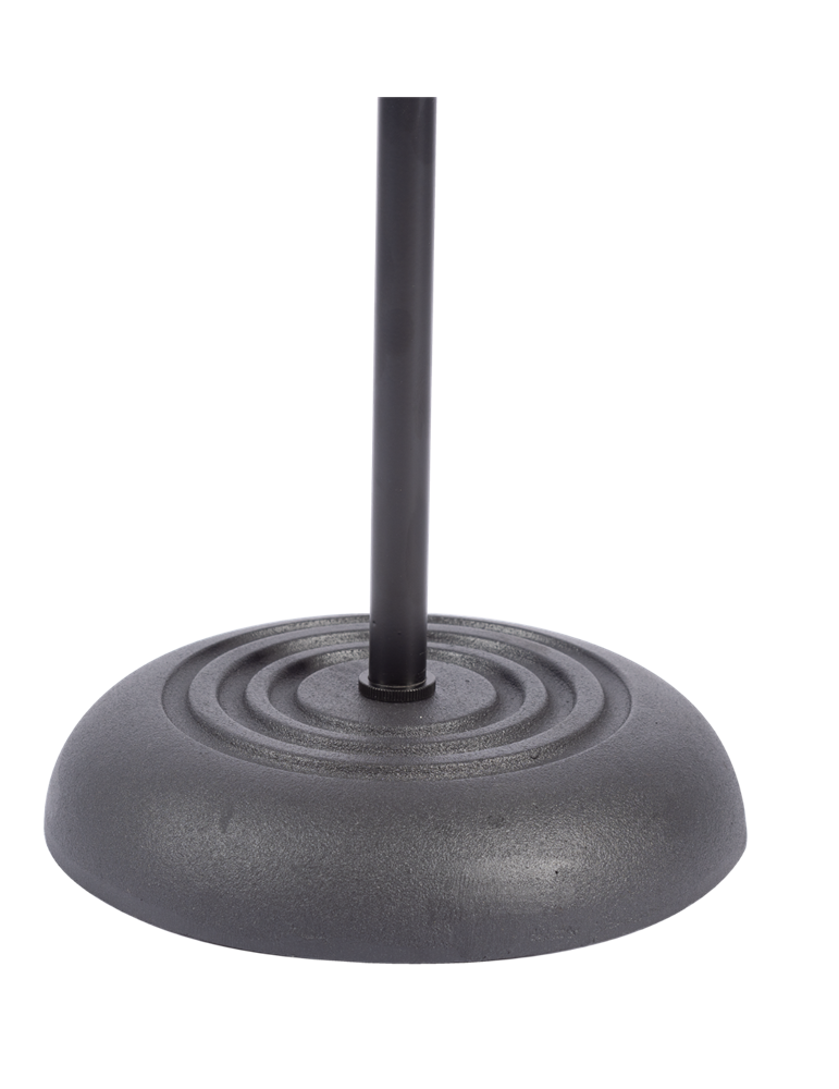 SOPORTE MICRÓFONO RECTO CON BASE REDONDA DE HIERRO FUNDIDO