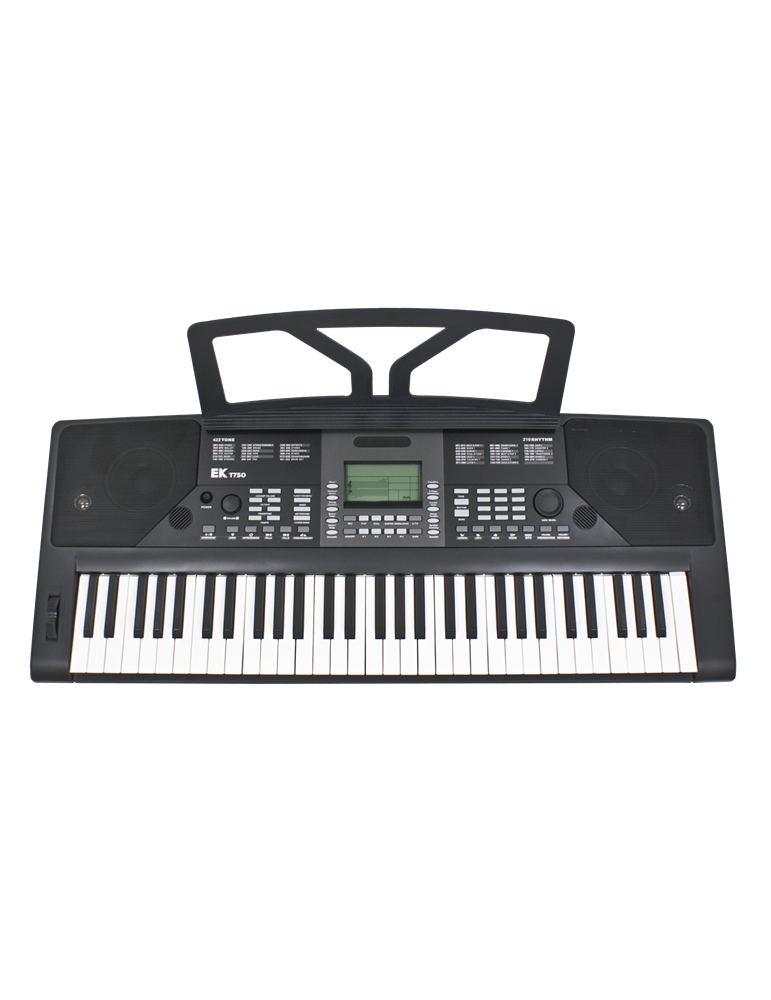 TECLADO EK DE 61 TECLAS NEGRO EKT750