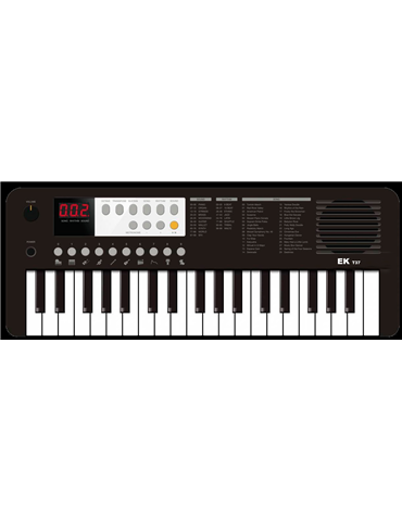TECLADO EK NEGRO EKT37BK